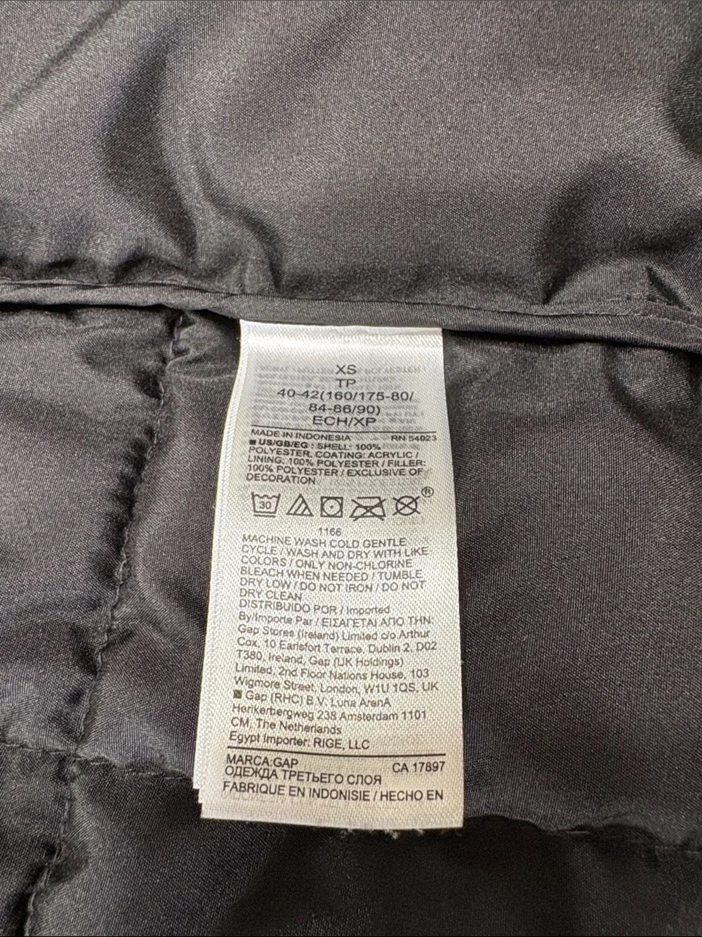 GAP Leopard Print Quilted Puffer Vest - Size XS